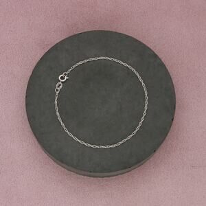 james avery sterling silver light rope chain bracelet size 7.25in